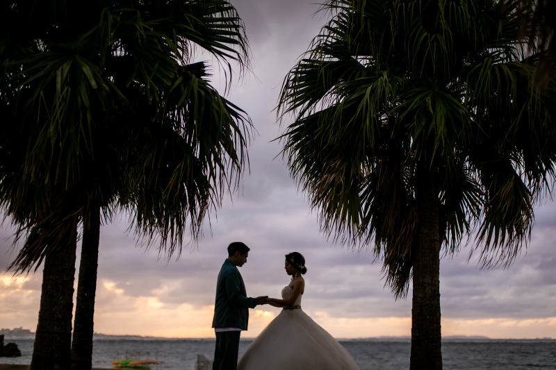 【ビーチ&サンセットフォトプラン】衣裳フリーチョイス+ヘアメイク+130カット保障!