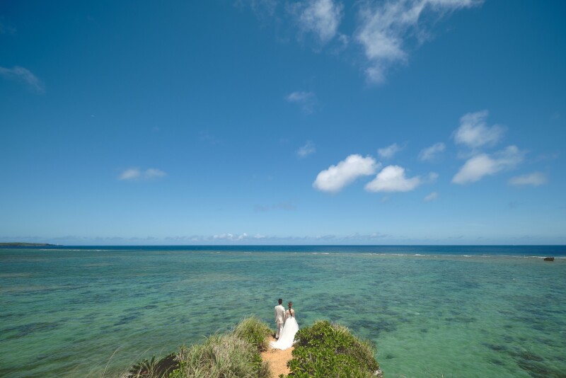 ☆ドローン撮影込み☆ビーチフォトキャンペーン☆ドレス&タキシード+ヘアメイク+100カット保障!