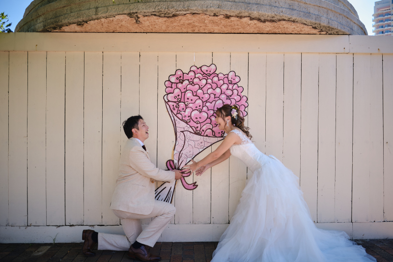 ☆平日限定☆映えスポット☆アメリカンビレッジ&ビーチフォトプラン】ドレス2点+ヘアメイク+100カット保障