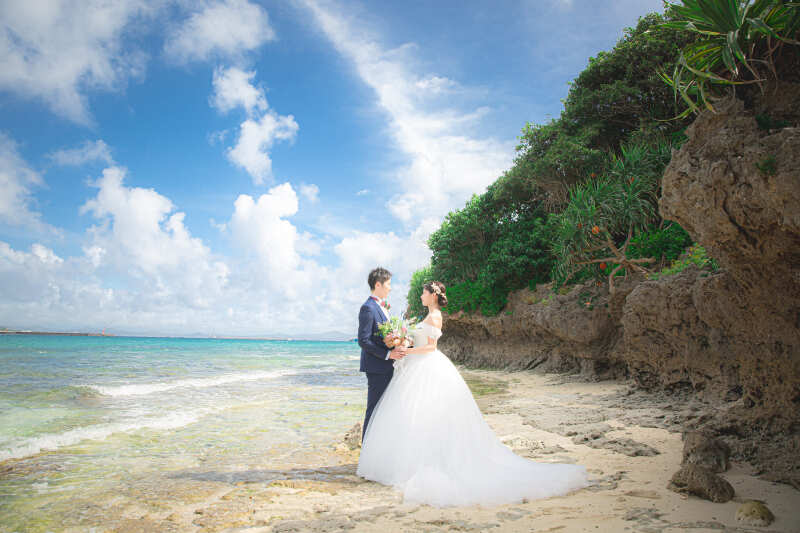 【平日撮影限定】白無垢スタジオフォト&ビーチフォトウェディングキャンペーン☆衣裳ヘアメイク+100カット込!