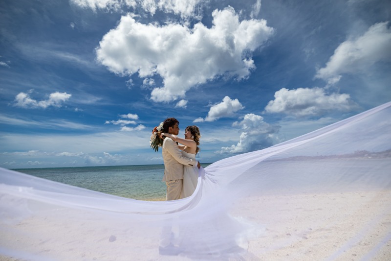 【モニター価格】白無垢スタジオフォト&dressビーチフォトウェディングキャンペーン☆衣裳ヘアメイク+100カット込!