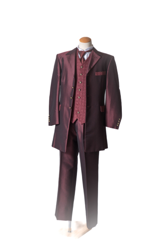 タキシードくすみワインレッド