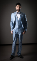 タキシード　デニム調