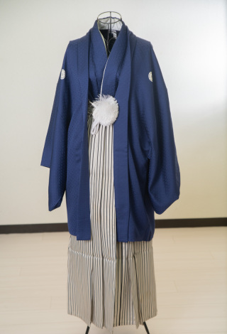 新郎紋付紺