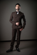 タキシード　Wチェックブリティッシュ