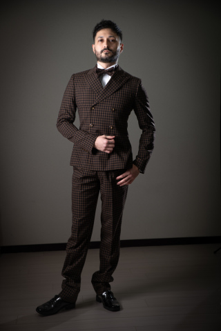 タキシード　Wチェックブリティッシュ