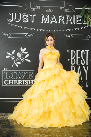 カラードレスイエロー