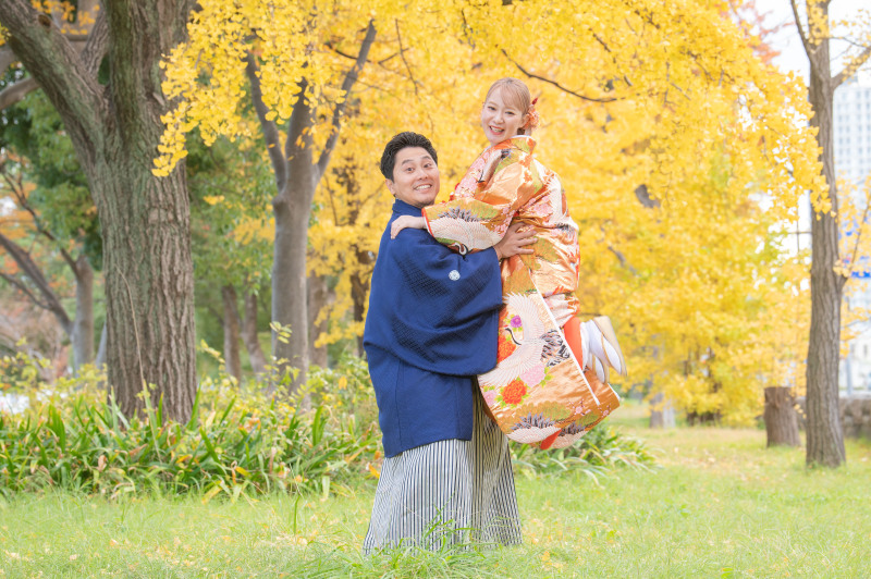 イチョウエリアで最後は撮影