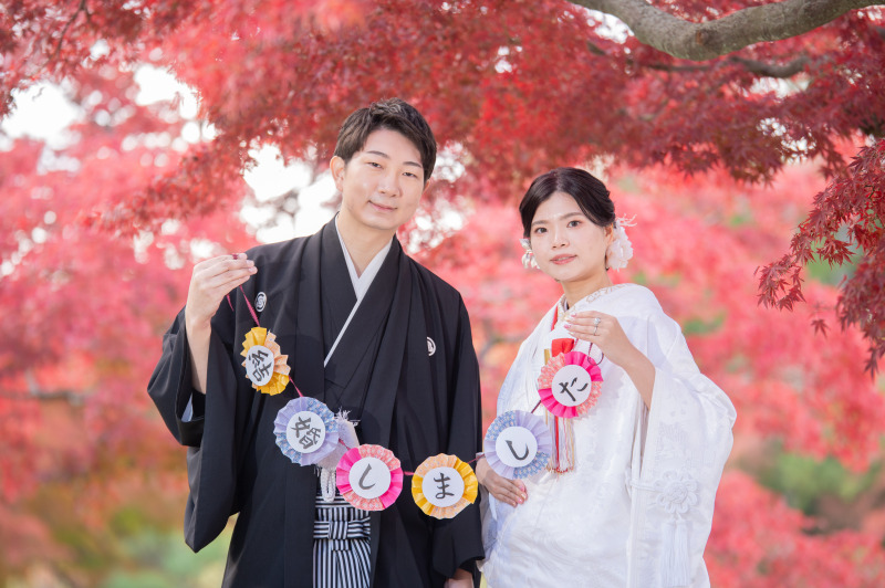 白無垢にチェンジして撮影(チェンジ5分〜10分)