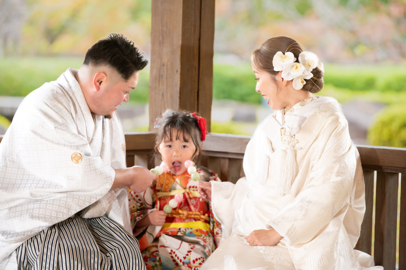 撮影終わるまでお団子食べるの我慢してくれました