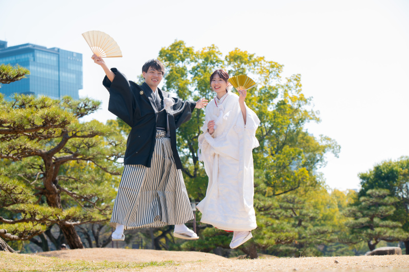 最後にジャンプして結びのお写真
