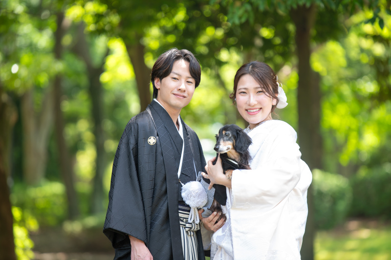日本庭園は愛犬が入れないので入り口付近で撮影