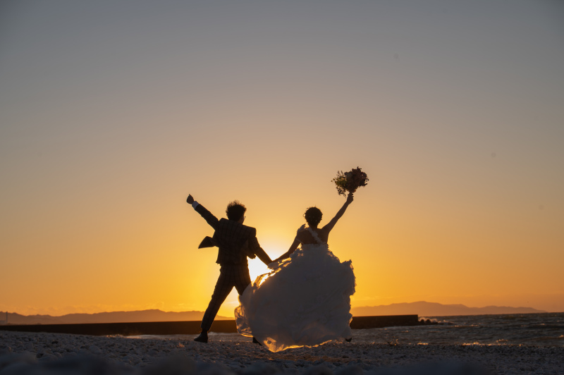 嵐から1時間でこの夕日はとても奇跡な天気です