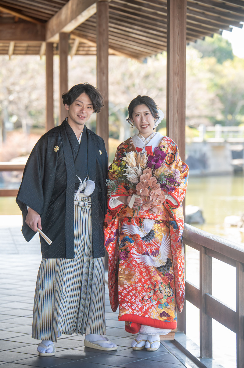 和室ご利用なくても撮影できる建物周りの回廊にて