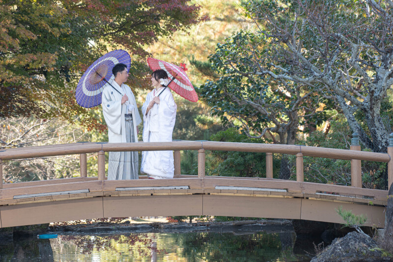 春日園地には太鼓橋もあるのです