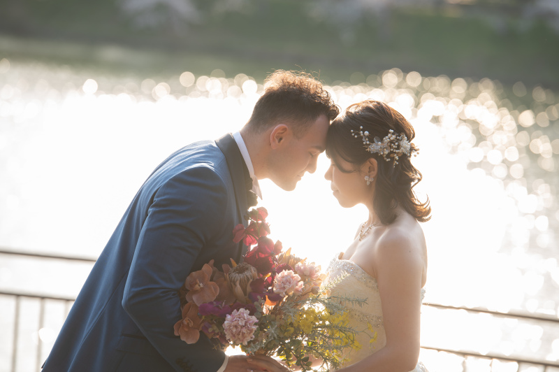 夕刻西日の時間まで鶴見緑地で撮影