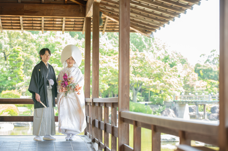 オプションにて綿帽子のご希望をいただいております