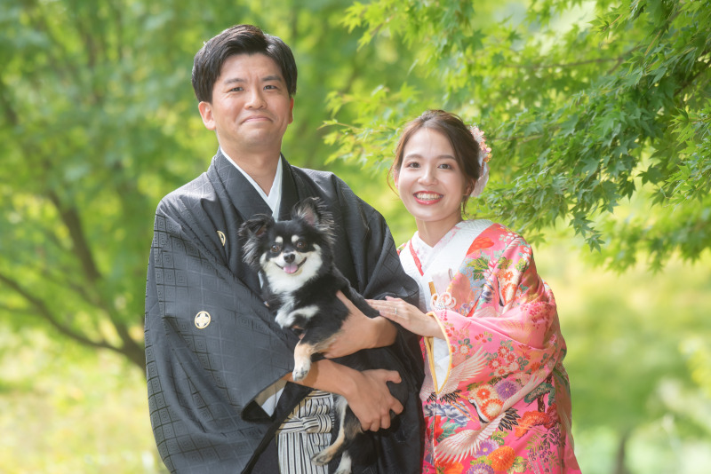 今回はワンちゃんも一緒に撮影となりました