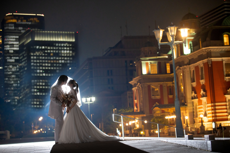 公会堂は季節ごとにライトアップの時間が変わります