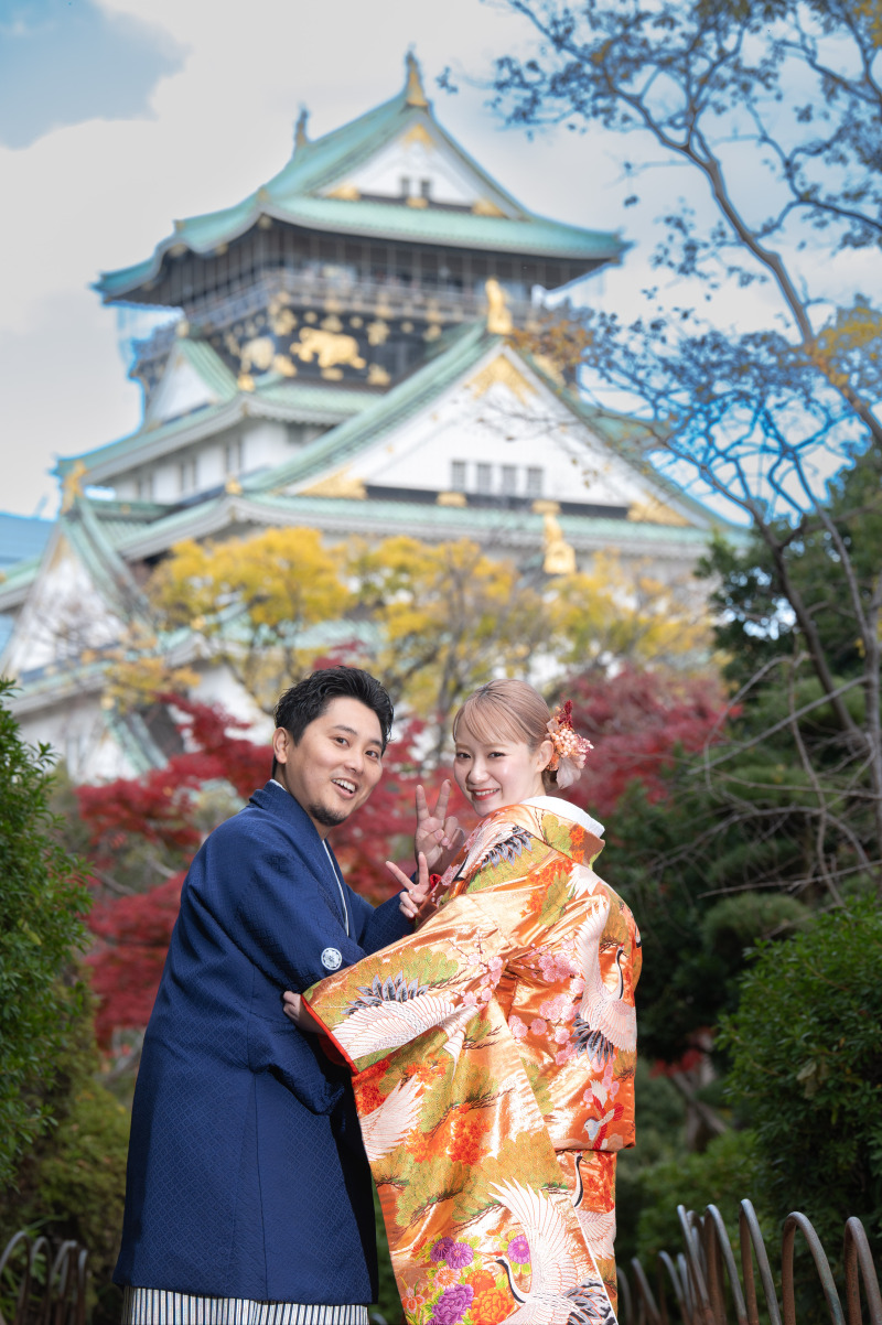 色打掛にチェンジして撮影を続けます