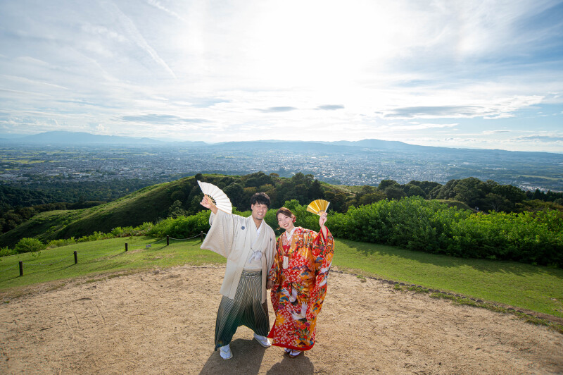 今回は追加オプションにて若草山での撮影も追加