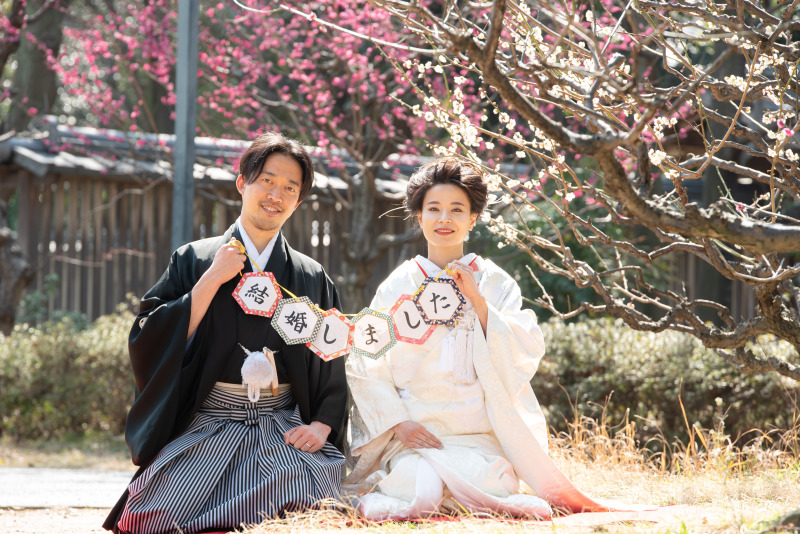 大阪市内中心にある静観は邸宅跡庭園での撮影