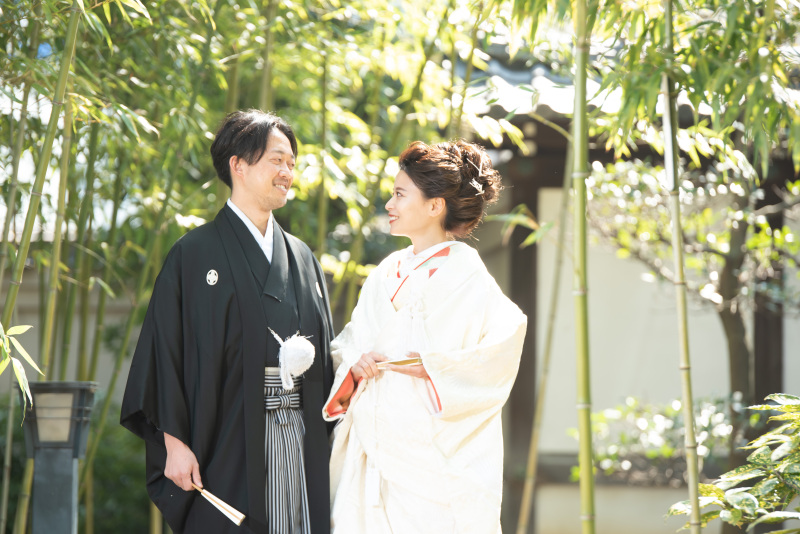 竹藪エリアでの撮影