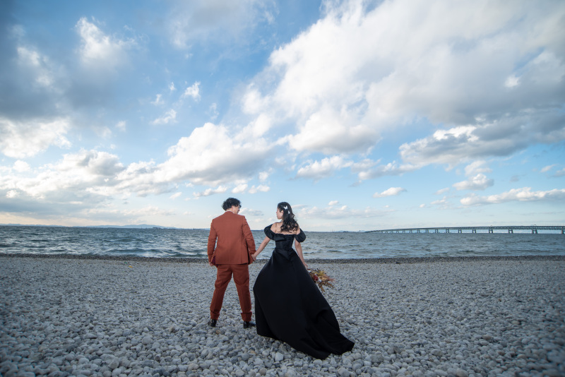 洋装はマーブルビーチでの撮影となります