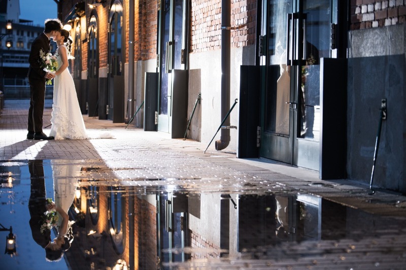 雨上がりのサプライズ撮影