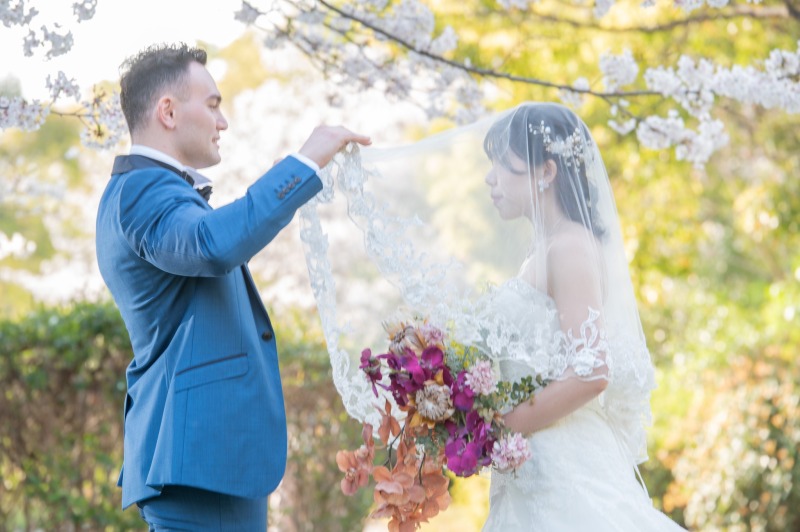 ベールも無料でレンタルしております