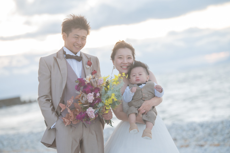 ぼくちゃんも衣裳チェンジですとても似合っています