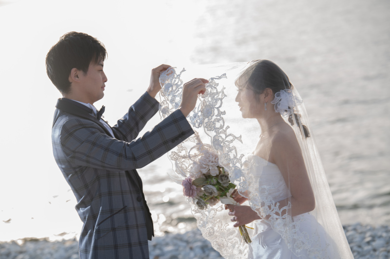 ベールやブーケを使った撮影もOK