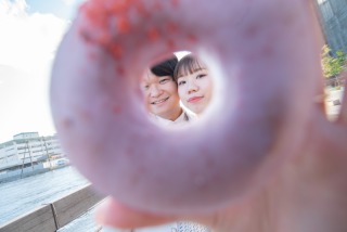 ドーナツご持参で撮影いただきました