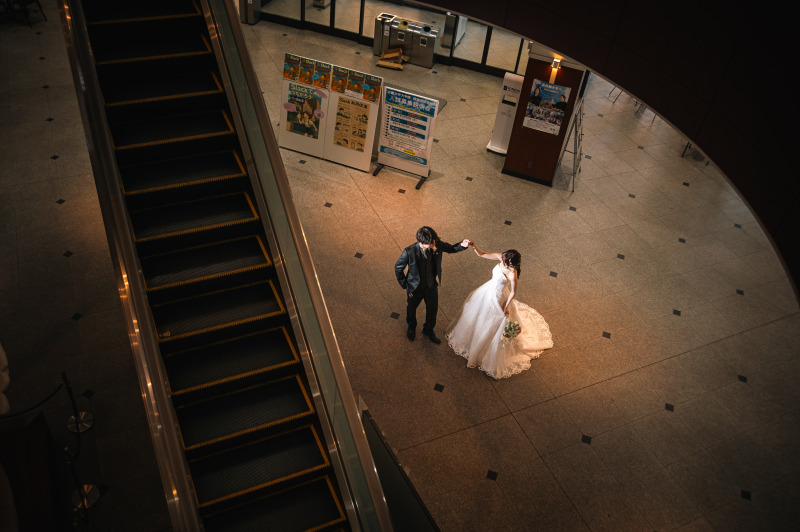 このホールもお二人の撮影希望スポットでした