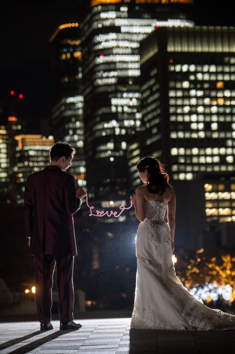 ラストは公会堂でのナイト撮影を行います