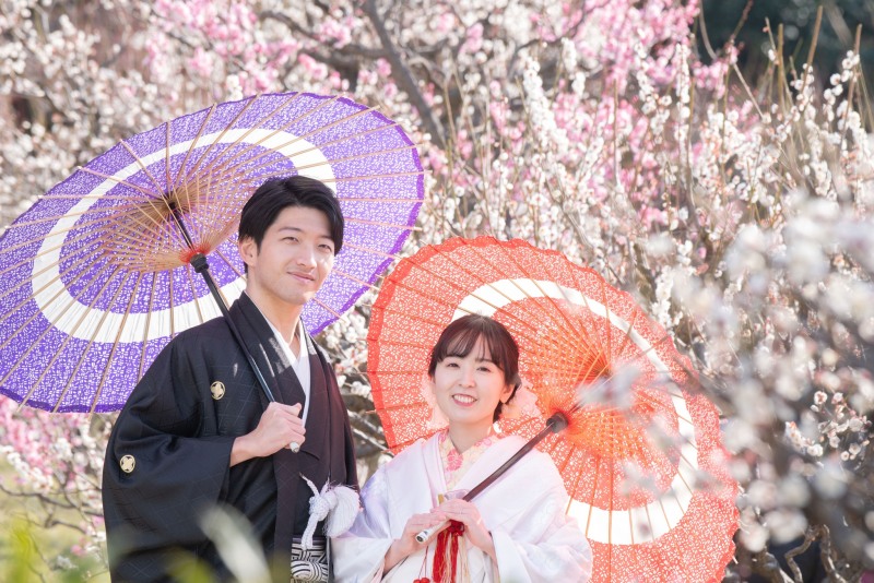 大阪城公園の城ホール側にあります梅林