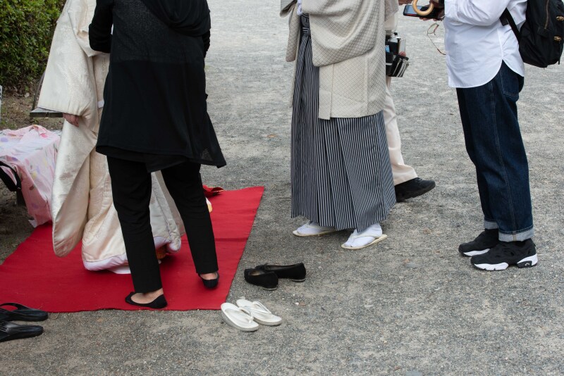 衣裳チェンジも5分程度でOK