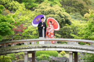 大仙公園新婦様衣装２点のプランにてご依頼