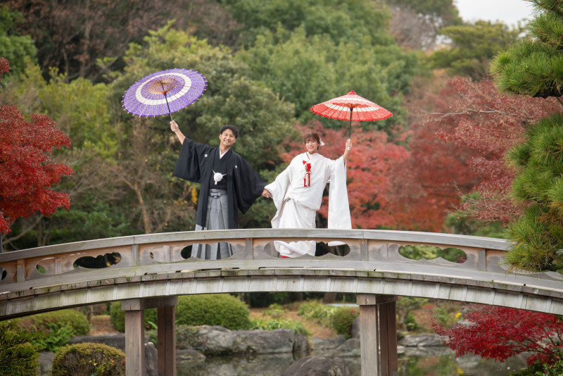 大仙公園名物の太鼓橋