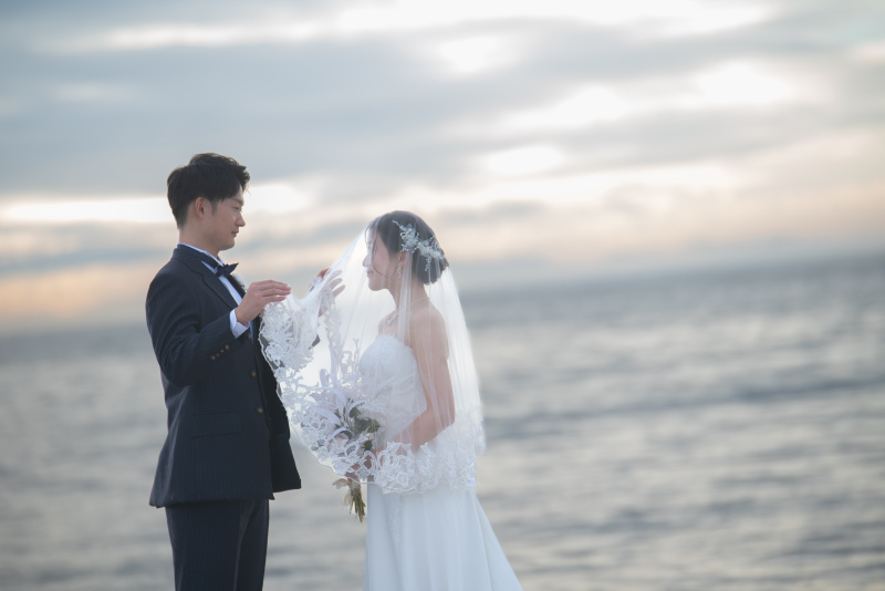 夕日の光が少なかったのでストロボで補助しての撮影