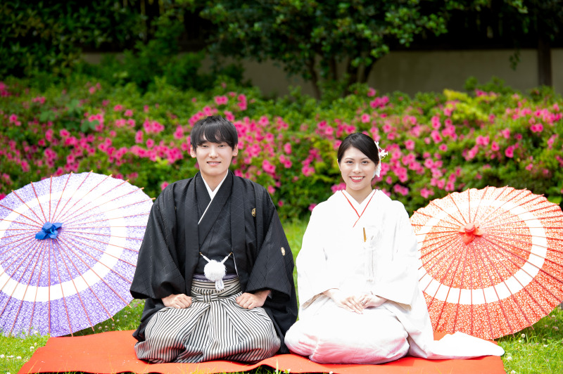 季節によりお花もお楽しみいただける庭園です