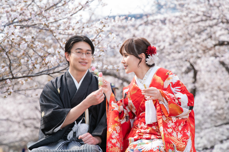 3色団子は春夏冬を表し秋がない飽きない縁起物
