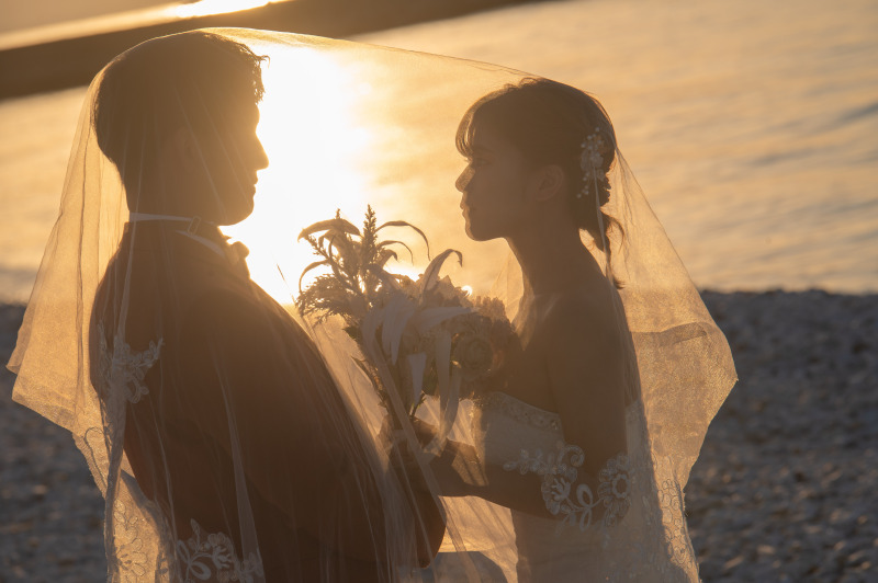 マーブルビーチは夕日が綺麗