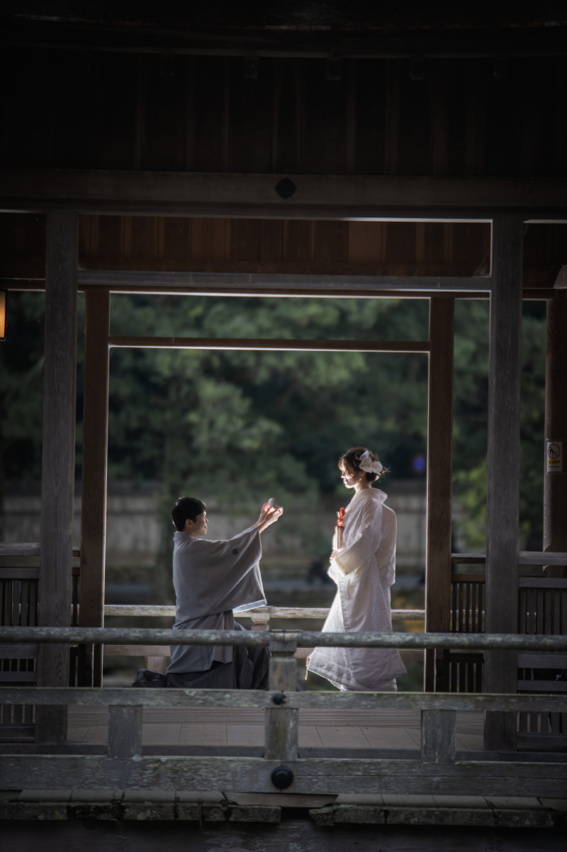 最後は浮見堂にて撮影