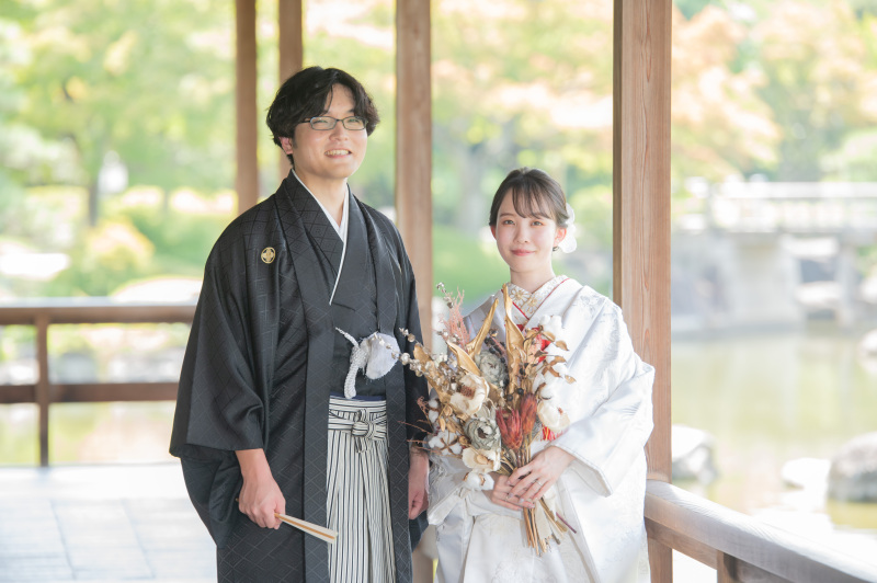 回廊での撮影シーンもお楽しみいただけました