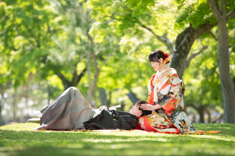 春日園地は緑も綺麗