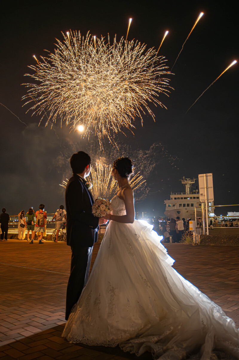 サプライズな花火と遭遇しました