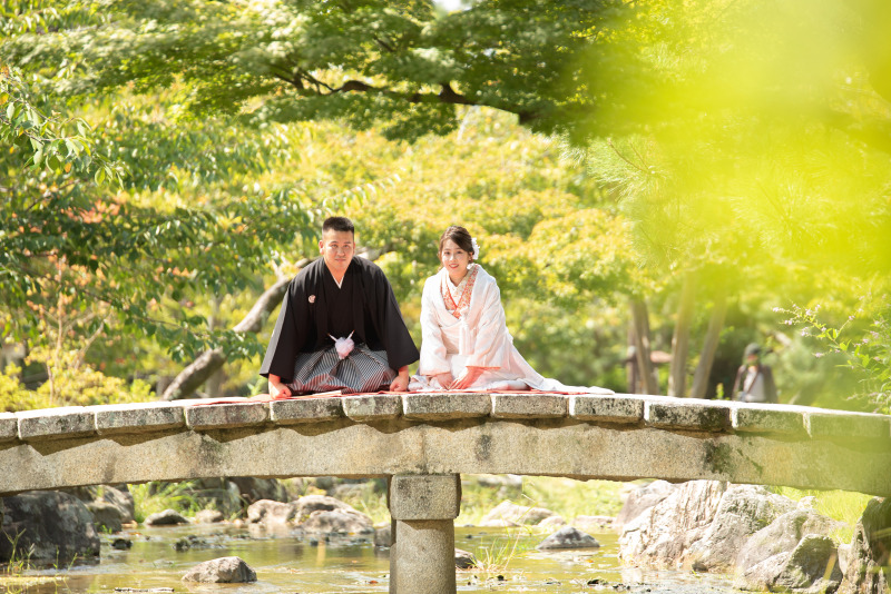 京都円山公園では自然豊かな撮影