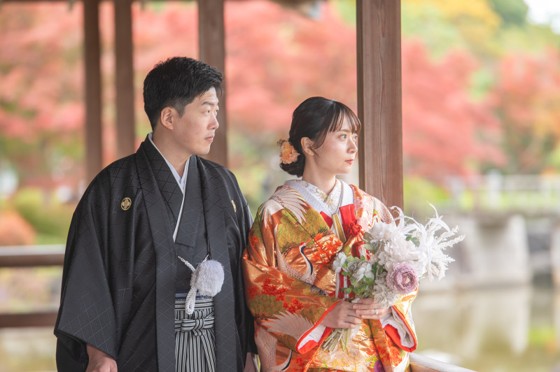 空いている合間に回廊での撮影を行いました