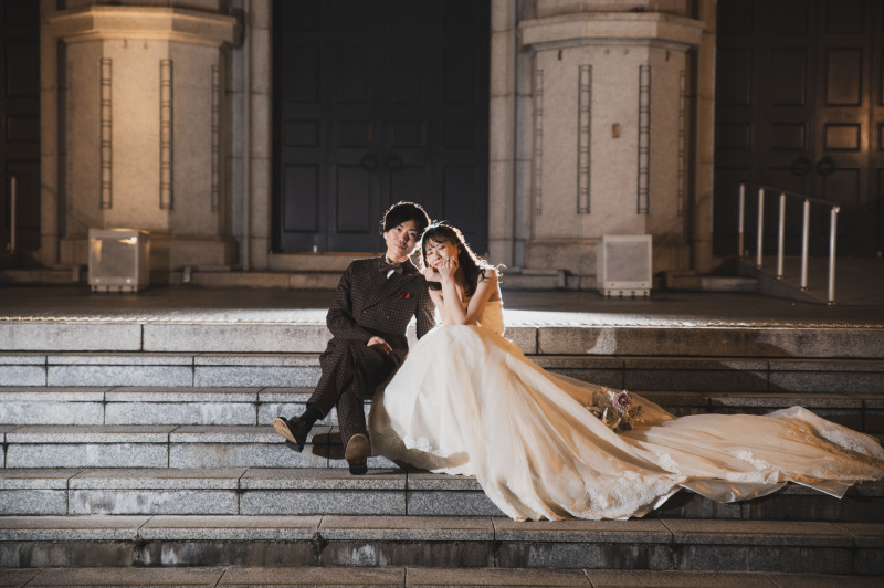 階段での撮影(階段の場所は空き状況によります)